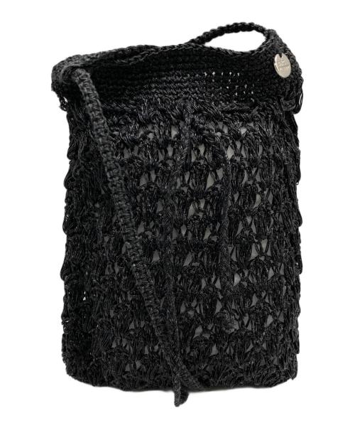 pasand by ne quittez pas（パサンドバイヌキテパ）pasand by ne quittez pas (パサンドバイヌキテパ) メタリックサコッシュバッグ ブラックの古着・服飾アイテム