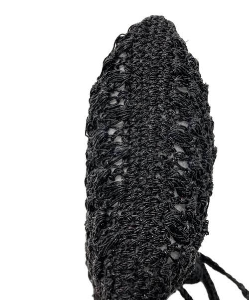 pasand by ne quittez pas（パサンドバイヌキテパ）pasand by ne quittez pas (パサンドバイヌキテパ) メタリックサコッシュバッグ ブラックの古着・服飾アイテム