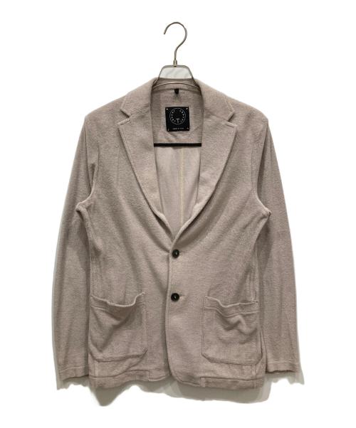 T-JACKET By TONELLO（ティージャケット バイ トネッロ）T-JACKET By TONELLO (ティージャケット バイ トネッロ) パイル2Bジャケット ベージュ サイズ:Sの古着・服飾アイテム