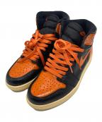 NIKEナイキ）の古着「AIR JORDAN1」｜ブラック×オレンジ