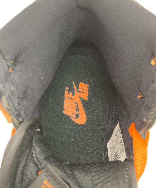 NIKE（ナイキ）NIKE (ナイキ) AIR JORDAN1 ブラック×オレンジ サイズ:26.5の古着・服飾アイテム