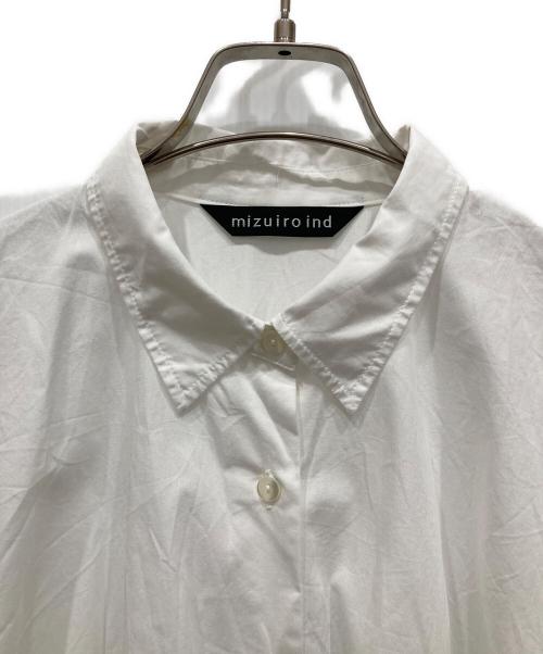 mizuiro-ind（ミズイロインド）mizuiro-ind (ミズイロインド) バックロングシャツ ホワイト サイズ:-の古着・服飾アイテム