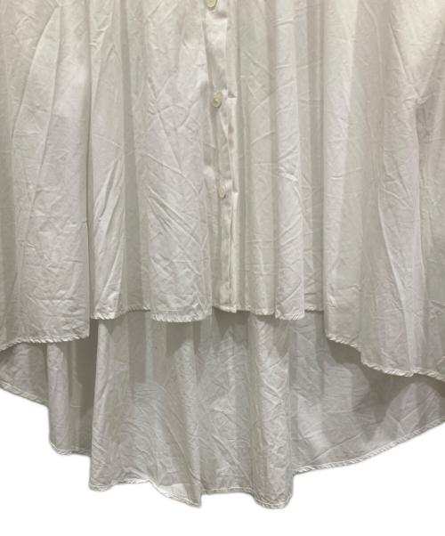mizuiro-ind（ミズイロインド）mizuiro-ind (ミズイロインド) バックロングシャツ ホワイト サイズ:-の古着・服飾アイテム