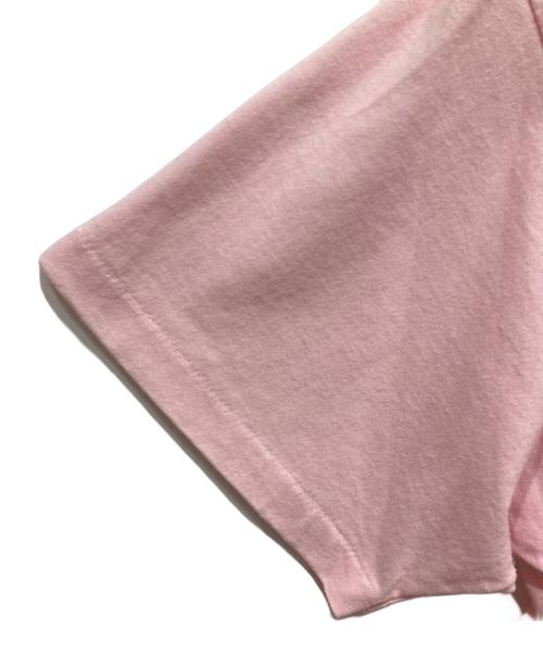 Hanes（ヘインズ）Hanes (ヘインズ) プリントTシャツ ピンク サイズ:Ⅼの古着・服飾アイテム