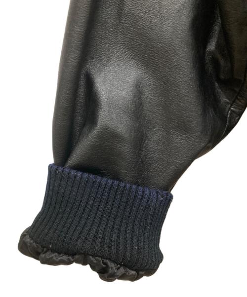 BUGLE BOY（ビューグルボーイ）BUGLE BOY (ビューグルボーイ) 90’ｓレザーフライトジャケット ブラック サイズ:SIZE Mの古着・服飾アイテム