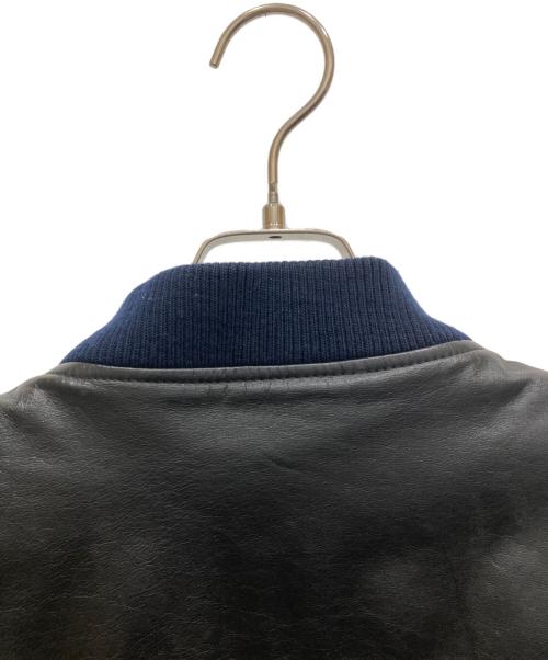 BUGLE BOY（ビューグルボーイ）BUGLE BOY (ビューグルボーイ) 90’ｓレザーフライトジャケット ブラック サイズ:SIZE Mの古着・服飾アイテム