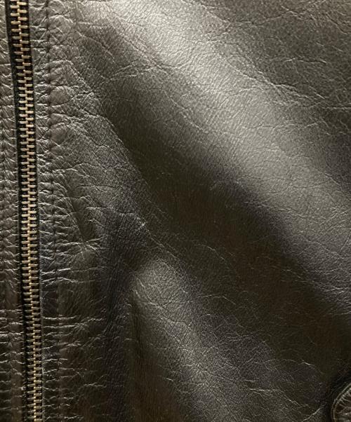 BUGLE BOY（ビューグルボーイ）BUGLE BOY (ビューグルボーイ) 90’ｓレザーフライトジャケット ブラック サイズ:SIZE Mの古着・服飾アイテム