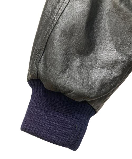 BUGLE BOY（ビューグルボーイ）BUGLE BOY (ビューグルボーイ) 90’ｓレザーフライトジャケット ブラック サイズ:SIZE Mの古着・服飾アイテム