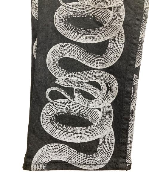 Hysteric Glamour（ヒステリックグラマー）Hysteric Glamour (ヒステリックグラマー) SNAKE LOOP スキニーデニムパンツ ブラック サイズ:Ｗ28の古着・服飾アイテム