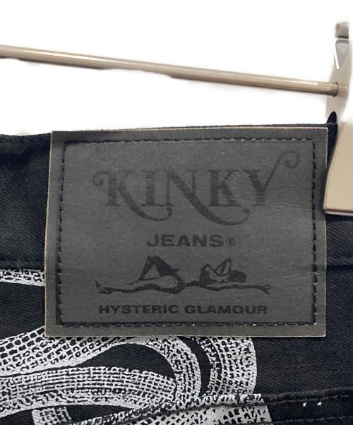 Hysteric Glamour（ヒステリックグラマー）Hysteric Glamour (ヒステリックグラマー) SNAKE LOOP スキニーデニムパンツ ブラック サイズ:Ｗ28の古着・服飾アイテム