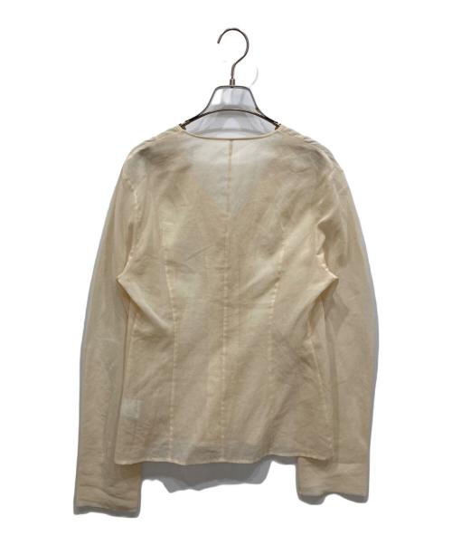 Plage（プラージュ）Plage (プラージュ) SHEER COTTON VN ブラウス ベージュ サイズ:-の古着・服飾アイテム