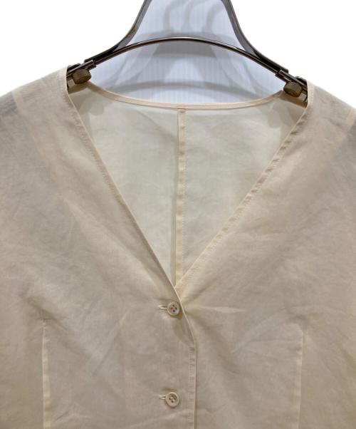 Plage（プラージュ）Plage (プラージュ) SHEER COTTON VN ブラウス ベージュ サイズ:-の古着・服飾アイテム