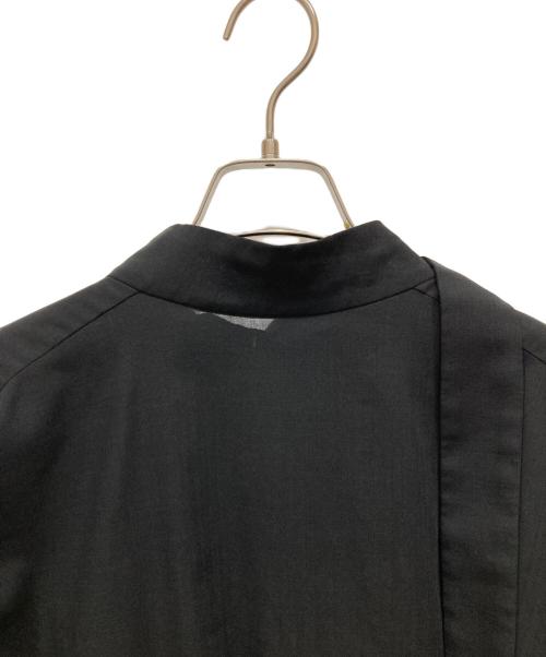 rito structure（リト ストラクチャー）rito structure (リト ストラクチャー) SHIRRING STAND COLLAR BLOUSE ブラック サイズ:SIZE 1の古着・服飾アイテム