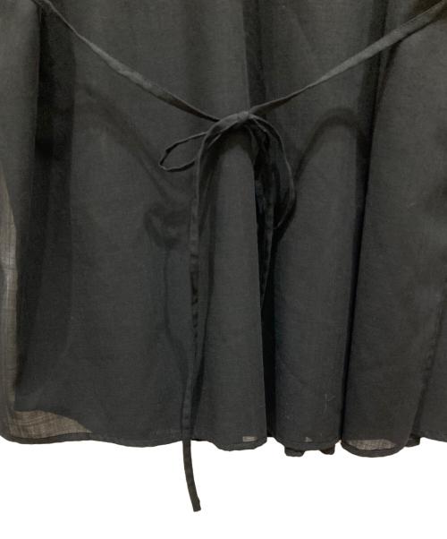 rito structure（リト ストラクチャー）rito structure (リト ストラクチャー) SHIRRING STAND COLLAR BLOUSE ブラック サイズ:SIZE 1の古着・服飾アイテム