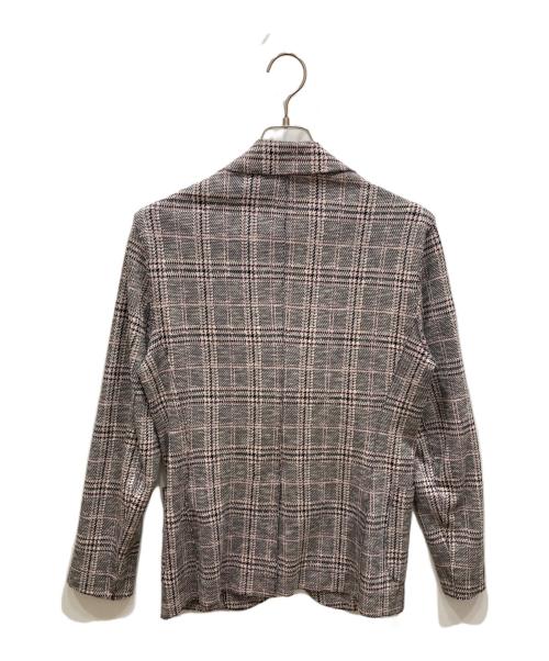 Bob（ボブ）BOB (ボブ) 千鳥柄テーラードジャケット ブラック サイズ:46の古着・服飾アイテム