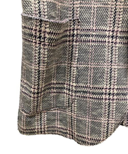 Bob（ボブ）BOB (ボブ) 千鳥柄テーラードジャケット ブラック サイズ:46の古着・服飾アイテム