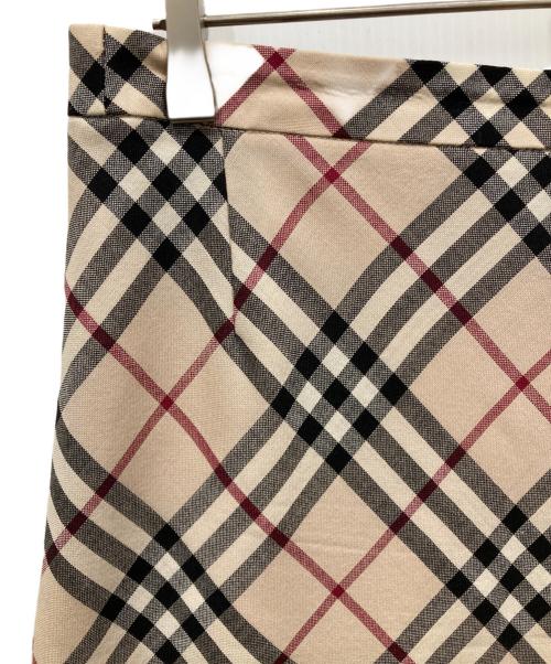 Burberry's（バーバリー）Burberry's (バーバリーズ) ノバチェックスカート ベージュ サイズ:40の古着・服飾アイテム