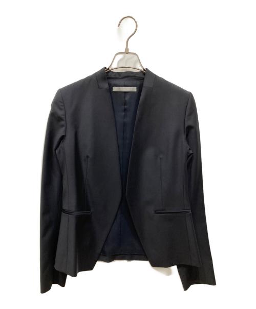 theory luxe（セオリーリュクス）theory luxe (セオリーリュクス) ノーカラージャケット ネイビー サイズ:36の古着・服飾アイテム