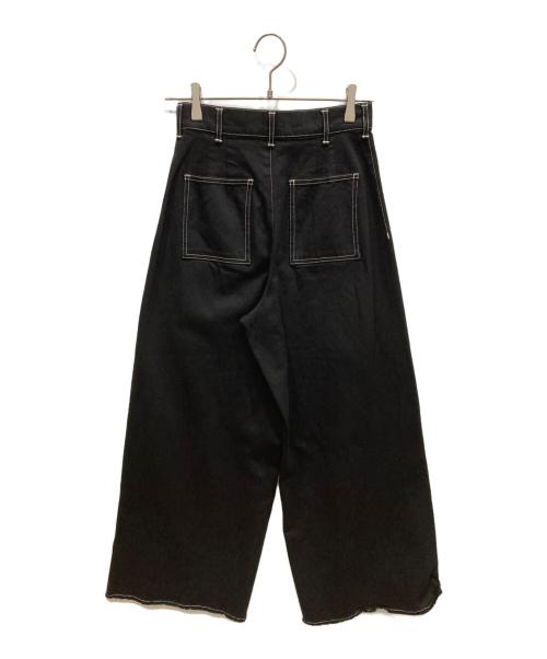 Ron Herman（ロンハーマン）Ron Herman (ロンハーマン) ブラックワイドパンツ ブラック サイズ:XSの古着・服飾アイテム