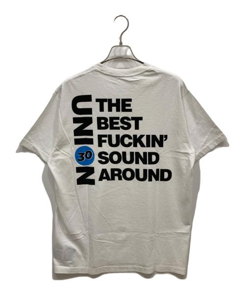UNION（ユニオン）UNION (ユニオン) THE BEST FUKING SOUND AROUND Tシャツ ホワイト サイズ:Ⅼの古着・服飾アイテム