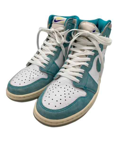 NIKE（ナイキ）NIKE (ナイキ) AIR JORDAN1 ブルー×ホワイト サイズ:28の古着・服飾アイテム