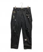 Dimeダイム）の古着「Secret Baggy Denim Pants」｜ブラック