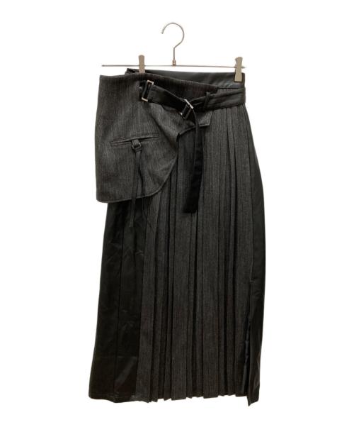 UNITED TOKYO（ユナイテッドトーキョー）UNITED TOKYO (ユナイテッドトーキョー) ストレンジプリーツロングスカート グレー サイズ:1の古着・服飾アイテム