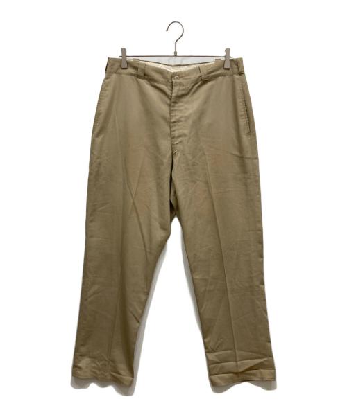 US ARMY（ユーエスアーミー）US ARMY (ユーエスアーミー) 60’ｓチノトラウザー ベージュ サイズ: W34L29の古着・服飾アイテム