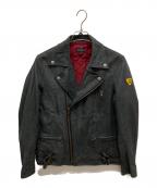 PAUL SMITH×triumphポールスミス×トライアンフ）の古着「ダブルライダースジャケット」｜グレー