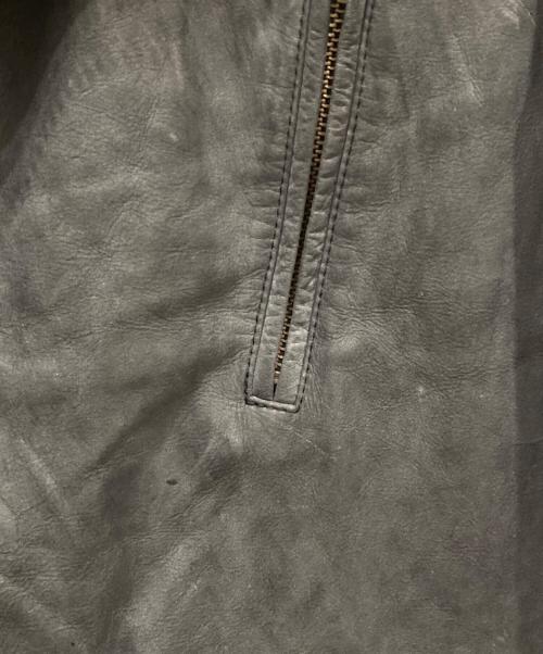 PAUL SMITH（ポールスミス）Paul Smith (ポールスミス) triumph (トライアンフ) ダブルライダースジャケット グレー サイズ:Ⅼの古着・服飾アイテム