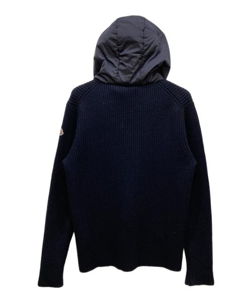 MONCLER（モンクレール）MONCLER (モンクレール) MAGLIA TRICOT CARDIGAN ネイビー×レッド サイズ:Ⅼの古着・服飾アイテム