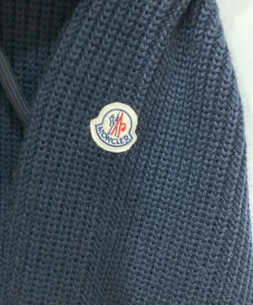 MONCLER（モンクレール）MONCLER (モンクレール) MAGLIA TRICOT CARDIGAN ネイビー×レッド サイズ:Ⅼの古着・服飾アイテム