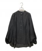 FRAMeWORKフレームワーク）の古着「シアーリネンポンチョブラウス」｜インディゴ
