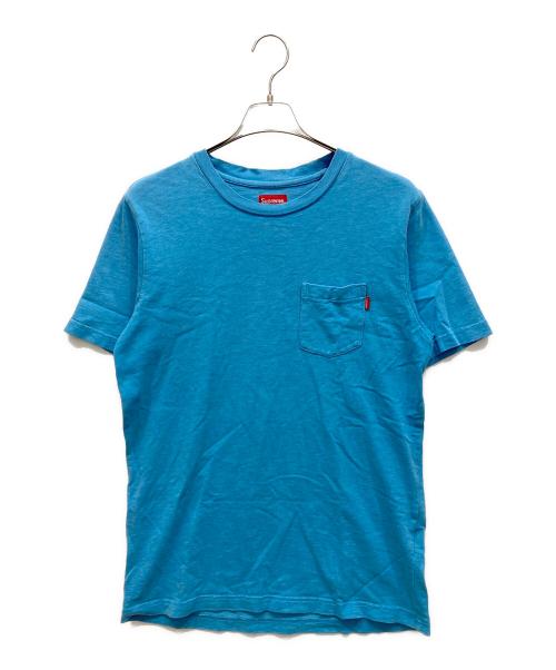SUPREME（シュプリーム）Supreme (シュプリーム) Overdyed Pocket tee ブルー サイズ:Ⅿの古着・服飾アイテム