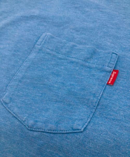 SUPREME（シュプリーム）Supreme (シュプリーム) Overdyed Pocket tee ブルー サイズ:Ⅿの古着・服飾アイテム