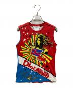 Christian Diorクリスチャン ディオール）の古着「ノースリーブカットソー」｜レッド