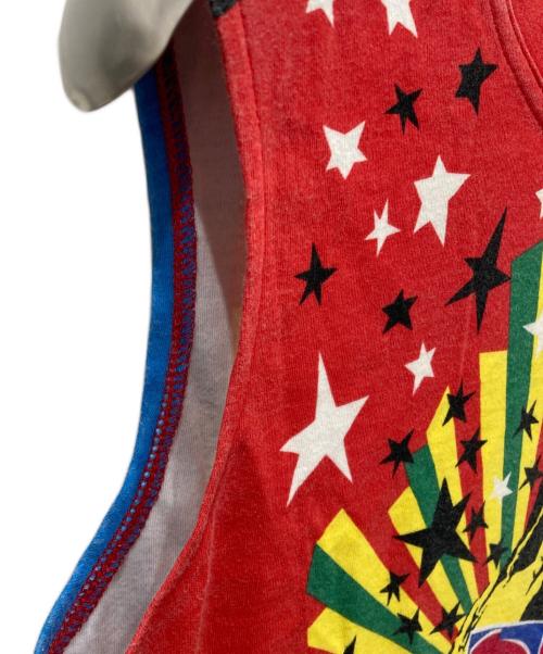 Christian Dior（クリスチャン ディオール）Christian Dior (クリスチャン ディオール) ノースリーブカットソー レッド サイズ:SIZE 40の古着・服飾アイテム