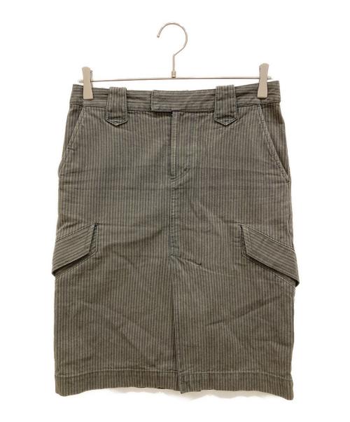 Vivienne Westwood RED LABEL（ヴィヴィアンウエストウッドレッドレーベル）Vivienne Westwood RED LABEL (ヴィヴィアンウエストウッドレッドレーベル) ストライプカーゴスカート グレー サイズ:2の古着・服飾アイテム