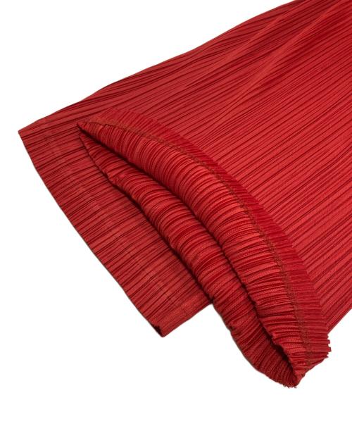 PLEATS PLEASE（プリーツプリーズ）PLEATS PLEASE (プリーツプリーズ) プリーツパンツ レッド サイズ:34の古着・服飾アイテム