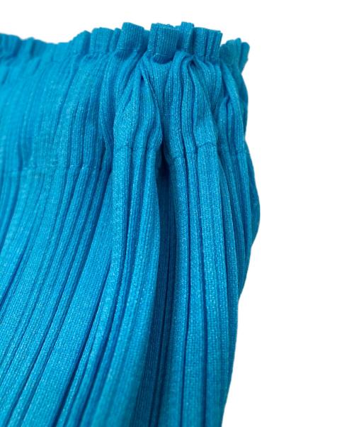 PLEATS PLEASE（プリーツプリーズ）PLEATS PLEASE (プリーツプリーズ) プリーツパンツ ブルー×グレー サイズ:1の古着・服飾アイテム