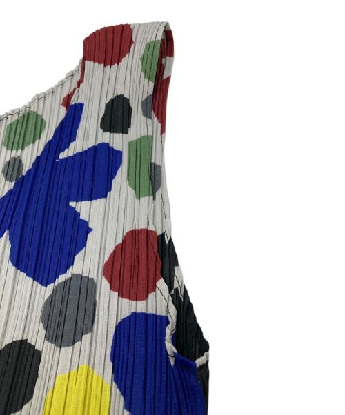 PLEATS PLEASE（プリーツプリーズ）PLEATS PLEASE (プリーツプリーズ) フラワープリーツワンピース マルチカラー サイズ:3の古着・服飾アイテム