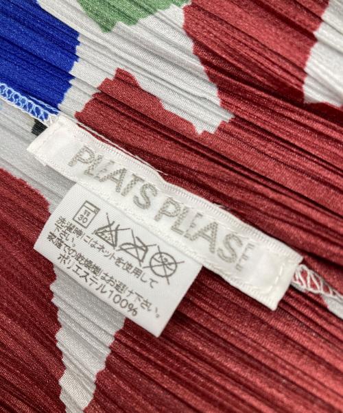 PLEATS PLEASE（プリーツプリーズ）PLEATS PLEASE (プリーツプリーズ) フラワープリーツワンピース マルチカラー サイズ:3の古着・服飾アイテム