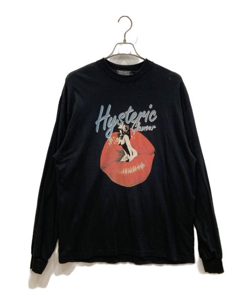 Hysteric Glamour（ヒステリックグラマー）Hysteric Glamour (ヒステリックグラマー) LIPS TEAR Tシャツ ブラック サイズ:XLの古着・服飾アイテム