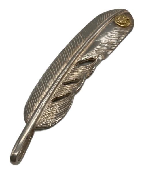 Tady & King（タディアンドキング）Tady & King (タディアンドキング) 左向き特大SVインディアンフェザートップ シルバーの古着・服飾アイテム