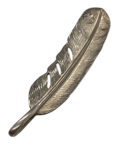 Tady & King（タディアンドキング）Tady & King (タディアンドキング) 左向き特大SVインディアンフェザートップ シルバーの古着・服飾アイテム