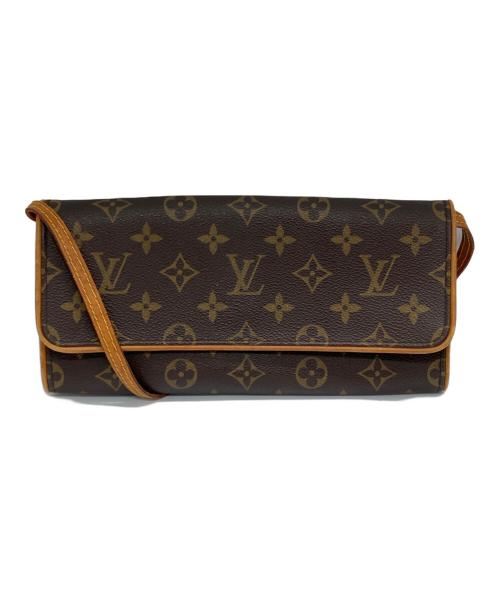 LOUIS VUITTON（ルイ ヴィトン）LOUIS VUITTON (ルイ ヴィトン) モノグラム　ポシェットツインGM ショルダーバッグ ブラウンの古着・服飾アイテム