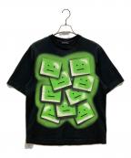 Acne studiosアクネ ストゥディオス）の古着「フェイス プリントTシャツ」｜ブラック