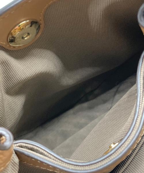 FURLA（フルラ）FURLA (フルラ) 2WAYスタッズショルダーバッグ ブラウンの古着・服飾アイテム