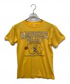 USEDユーズド）の古着「プリントTシャツ」｜イエロー