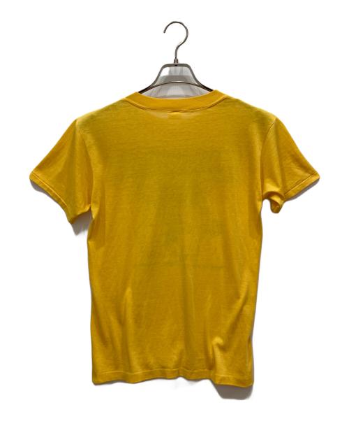 USED（ユーズド）USED (ユーズド) プリントTシャツ イエロー サイズ:Sの古着・服飾アイテム
